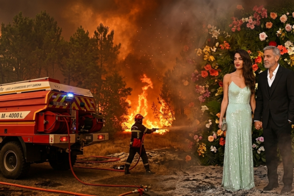 George et Amal Clooney évacués de leur domicile dans le sud de la France à cause des incendies