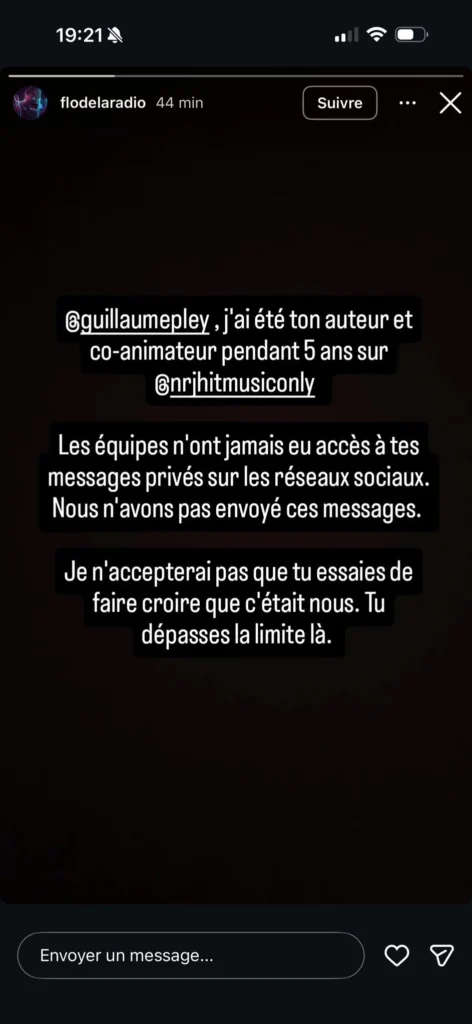 Guillaume Pley répond aux accusations : Flo de la radio le contredit publiquement
