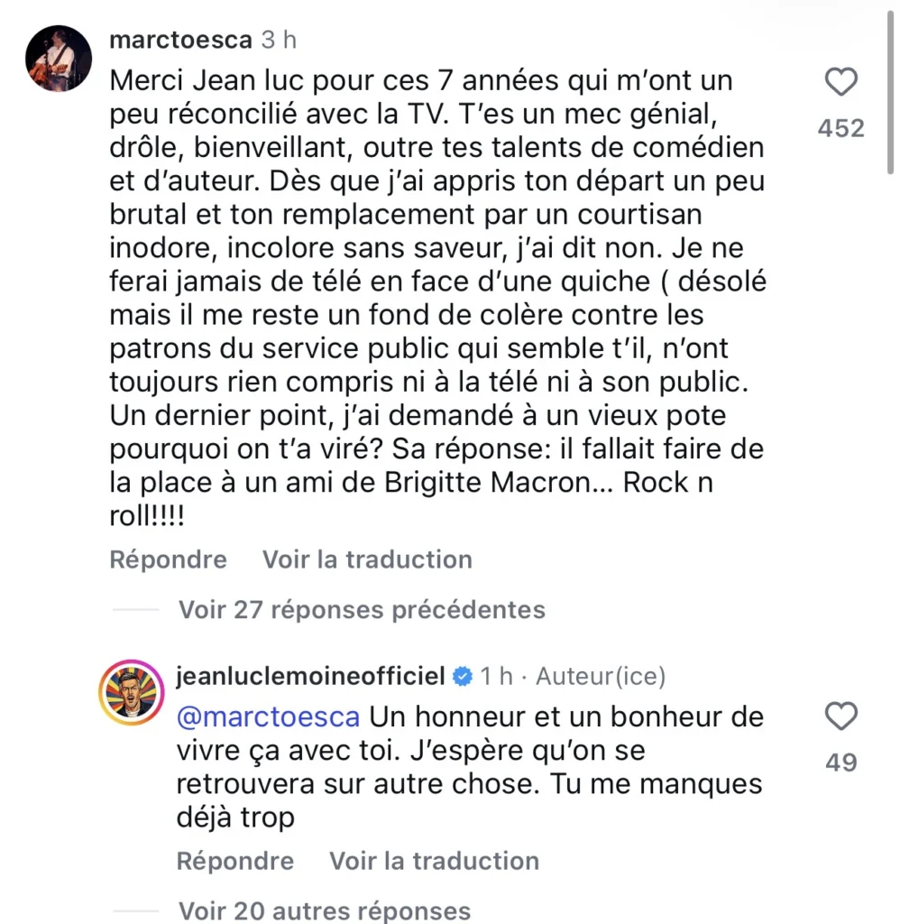 Marc Toesca dénonce le remplacement de Jean-Luc Lemoine et quitte 'Samedi d’en rire'